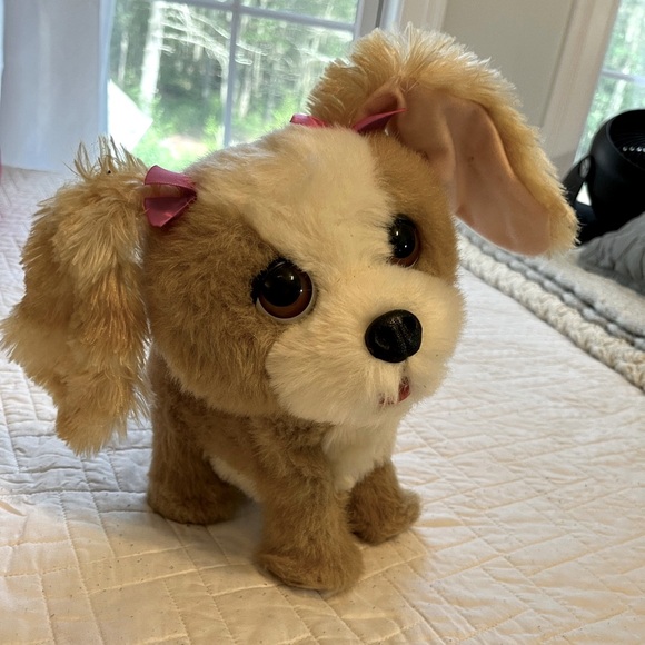 FurReal Friends Puppy Dog Interactive Toy – Brown & White – Batteries Included! - Picture 1 of 7